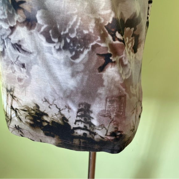 VINTAGE Y2K AMY BYER BUTTERFLY PAGODA GRAPHIC PRINT TANK TOP SIZE MEDIUM - Picture 5 of 7